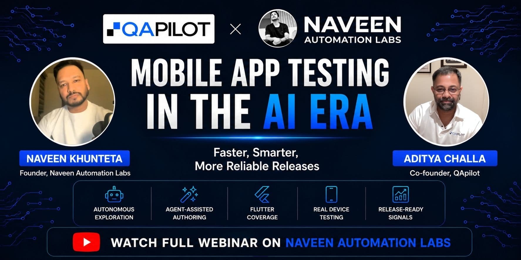 QApilot Shares AI-Native Mobile Testing Insights with Naveen Automation Labs - QApilot