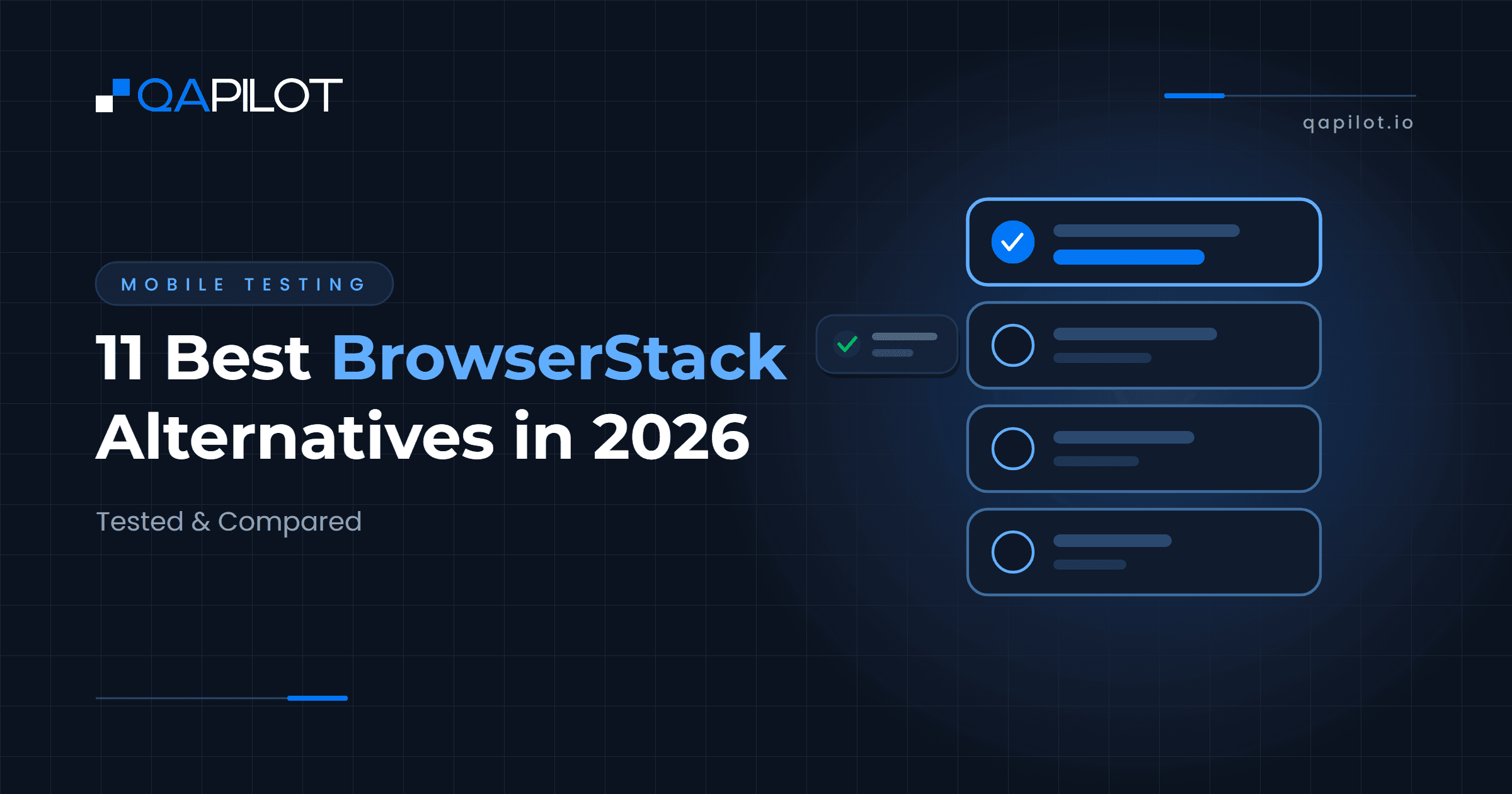 11 Best BrowserStack Alternatives in 2026 (Tested & Compared) - QApilot Blog