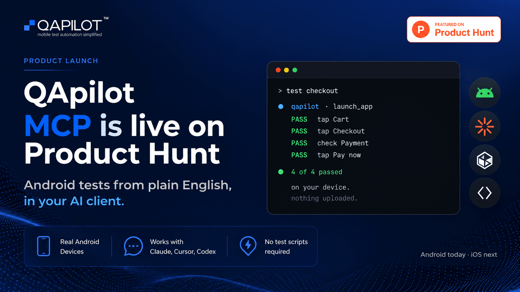 QApilot Launches Android MCP on Product Hunt - QApilot