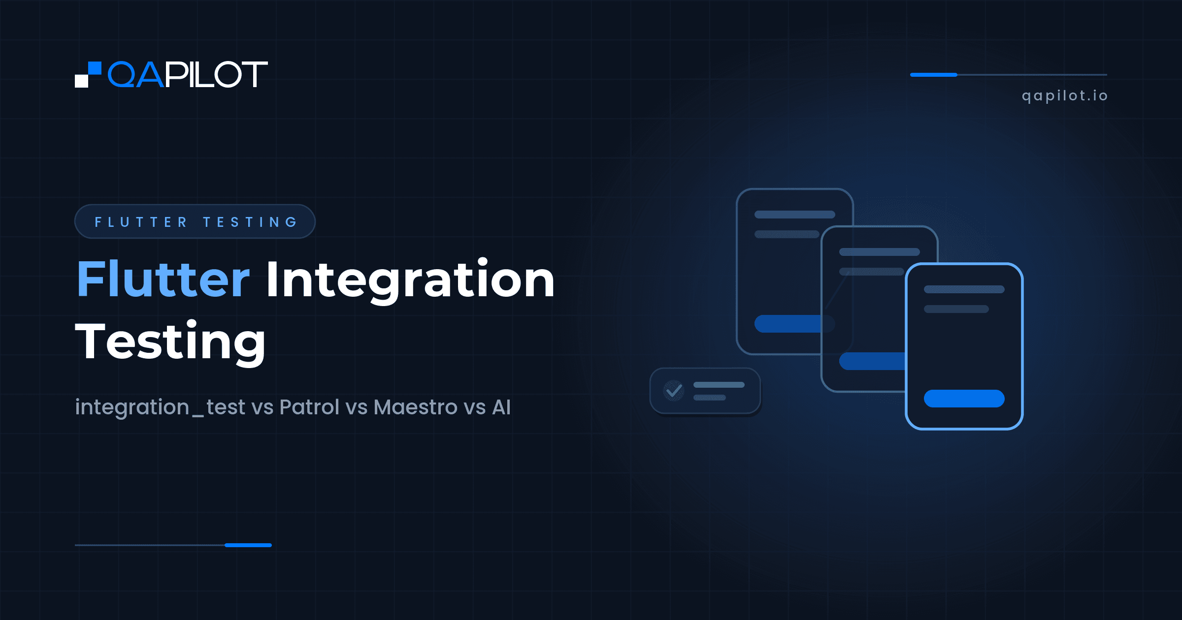Flutter Integration Testing: integration_test vs Patrol vs Maestro vs AI - QApilot
