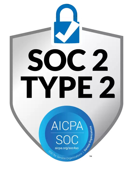 SOC 2 Type 2 compliance badge
